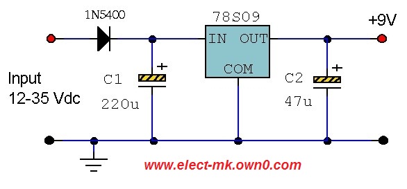 Converter 12v To 9v Converter